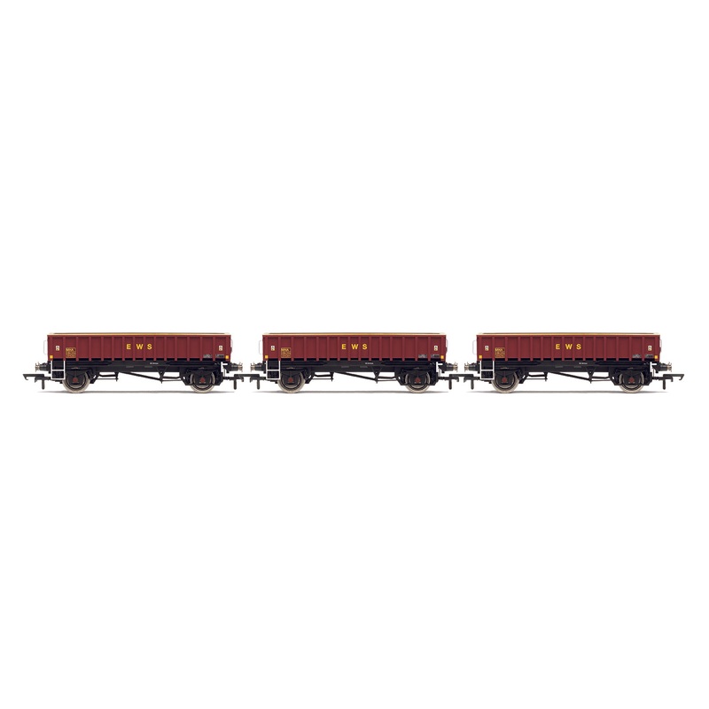 Hornby R60161 MHA Ballast Wagon, Three Pack, EWS - Era 9