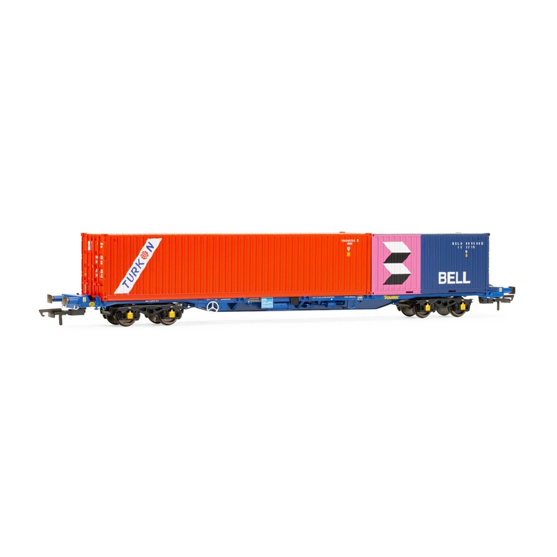 HORNBY R60224 Touax, KFA Container Wagon with 2 Containers - Era 11