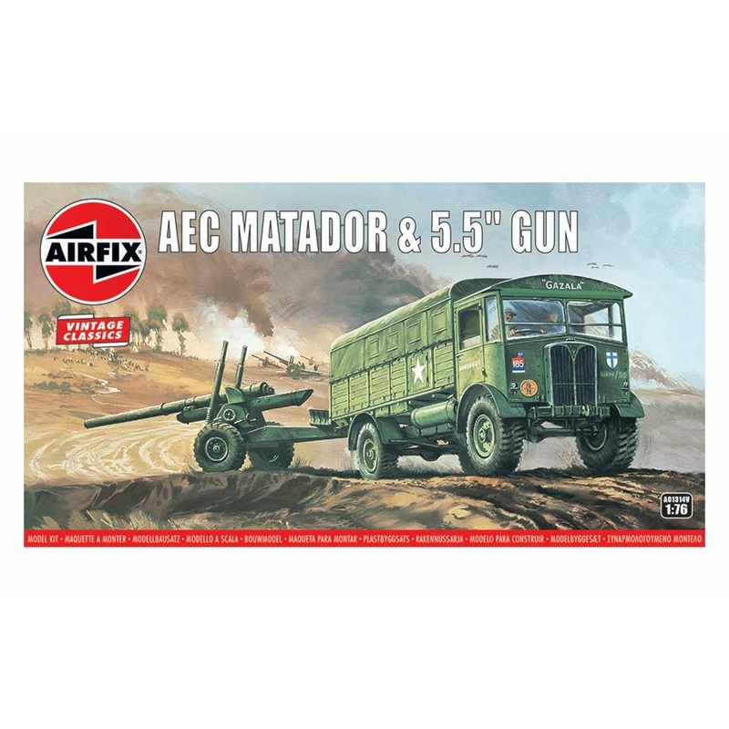 Airfix A01314V AEC Matador & 5.5inch Gun 1:76 Scale