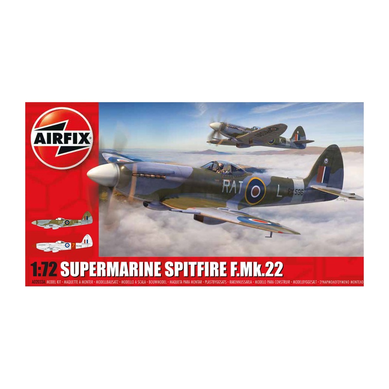 AIRFIX A02033A SUPERMARINE SPITFIRE F.MK.22  1:72 Scale