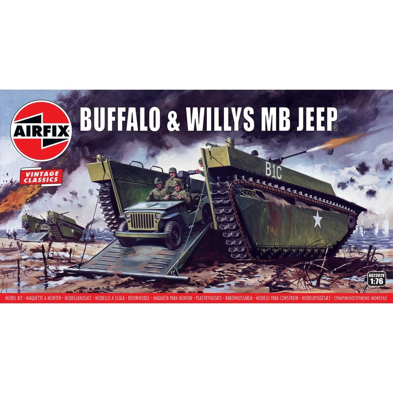Airfix A02302V Buffalo Willys MB Jeep 1:76 Scale