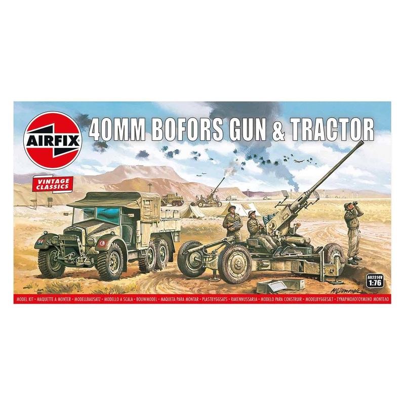 Airfix A02314V Bofors 40mm Gun & Tractor 1:76 Scale