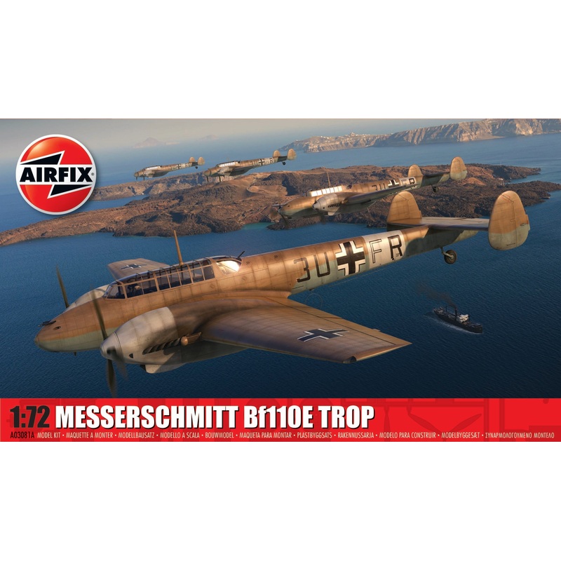 AIRFIX A03081A MESSERSCHMITT BF110E TROP   1:72 Scale