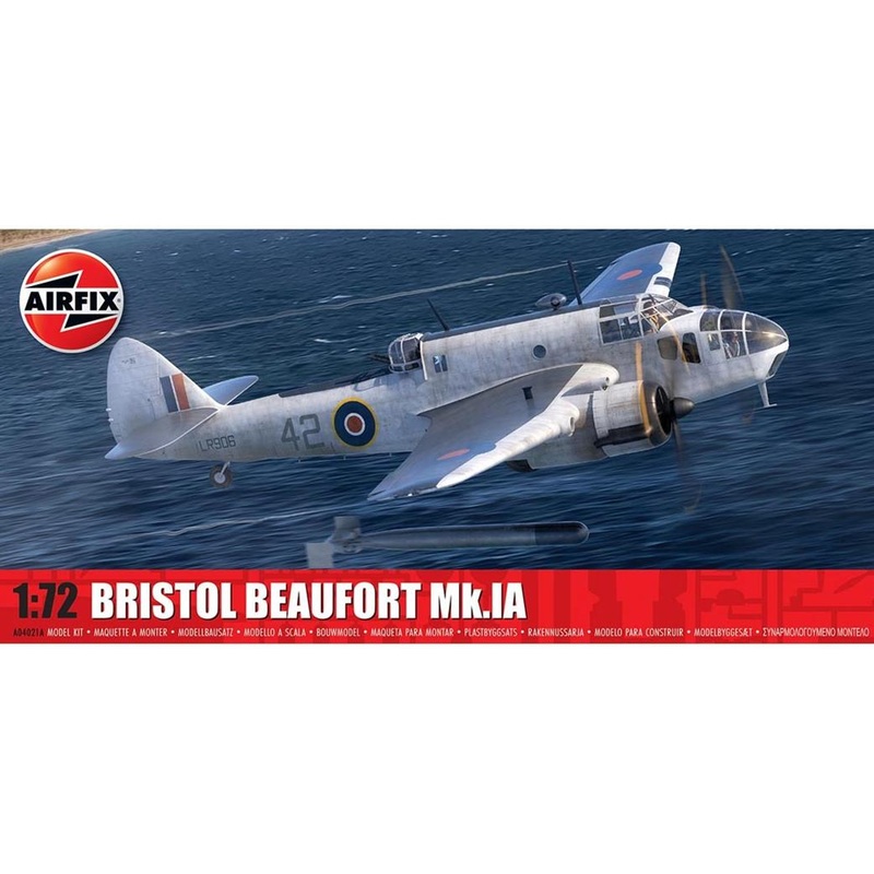 AIRFIX A04021A Bristol Beaufort Mk.1A World War 2 Aircraft Kit   1:72 Scale
