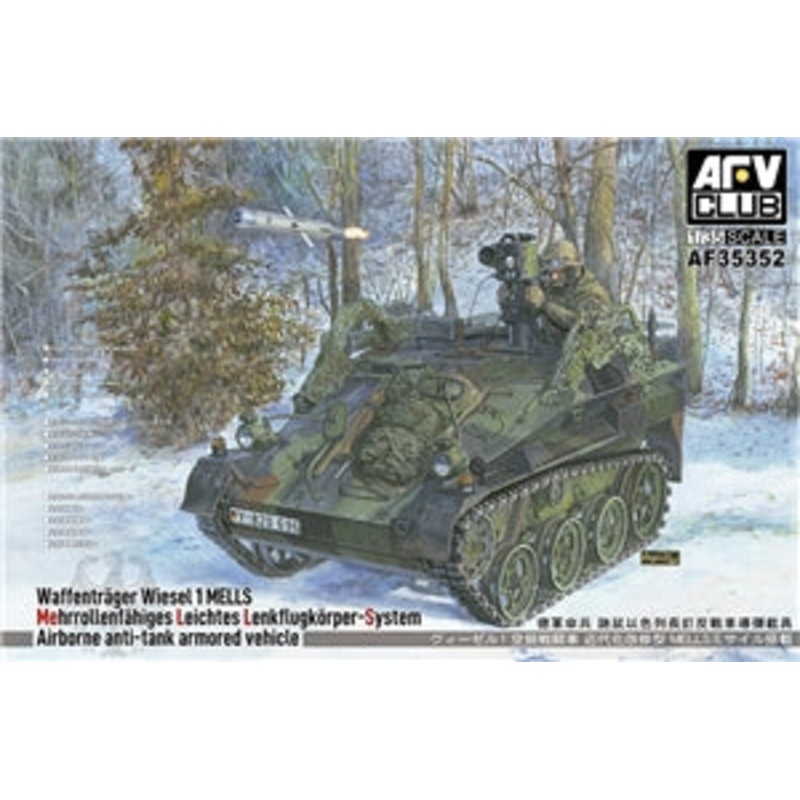 AFV CLUB AF35352 German Army Waffentrger Wiesel 1 MELLS Tracked Weapons Carrier 1/35 SCALE