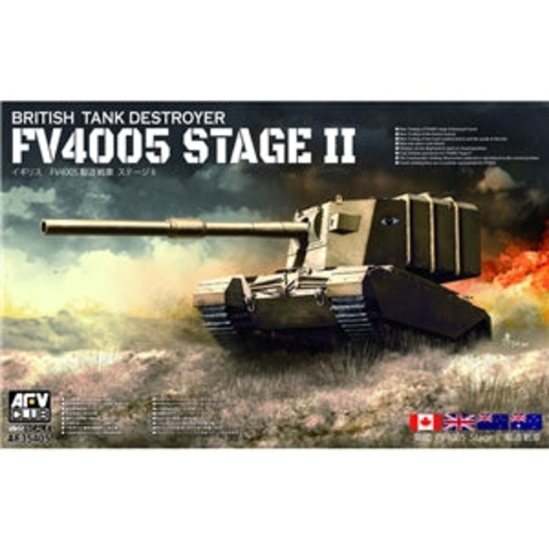 AFV CLUB AF35405 British Army FV4005 Stage II (Centaur) Tank Destroyer 1/35 SCALE