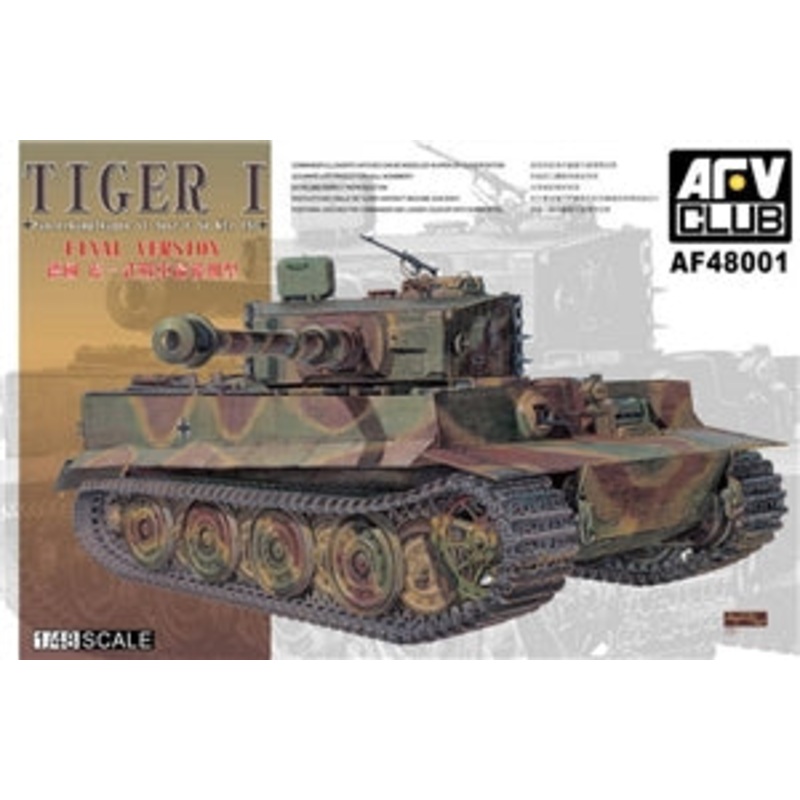 AFV CLUB AF48001 German Army Tiger I (Late) Heavy Tank    1/35 SCALE