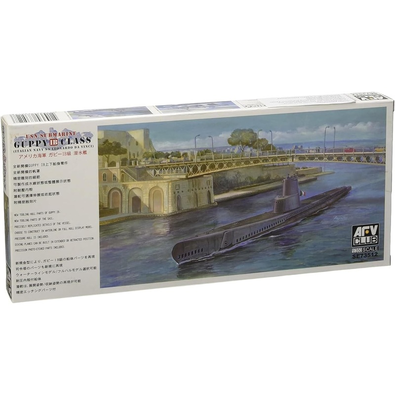 AFV CLUB SE73512 GUPPY 1B CLASS USN SUBMARINE 1/350 SCALE