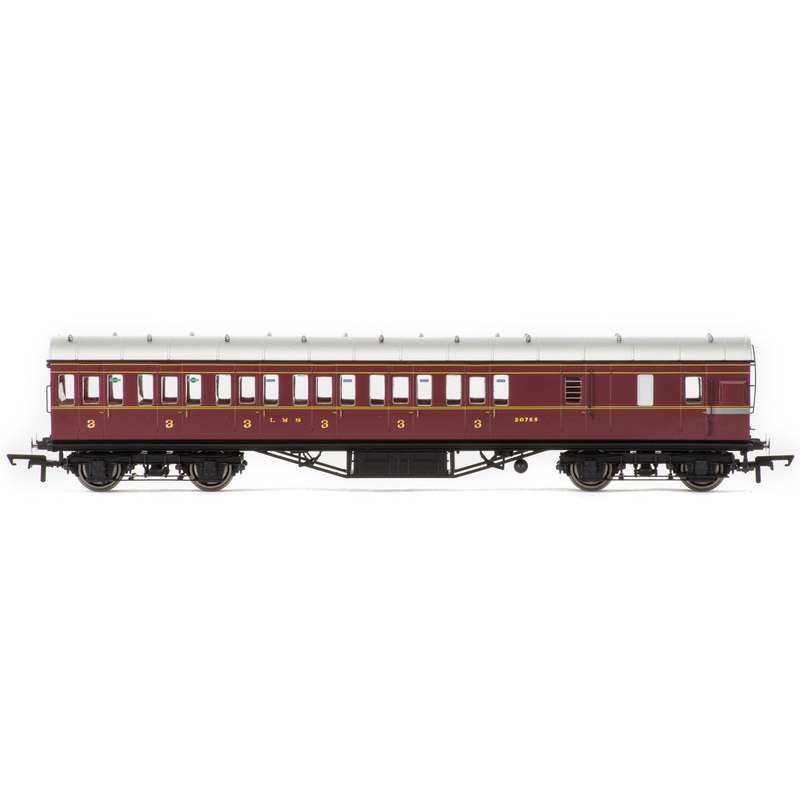 Hornby R4677C LMS  Period III Non-Corridor 57' Third Class Brake  20755 - Era 3