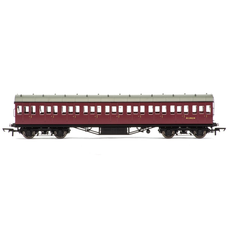 Hornby R4690 BR  57' Stanier Non-Corridor Third  M11912M - Era 5
