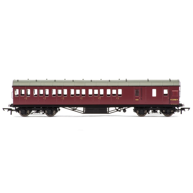 Hornby R4691A BR  57' Stanier Non-Corridor Brake Third  M20788M - Era 5