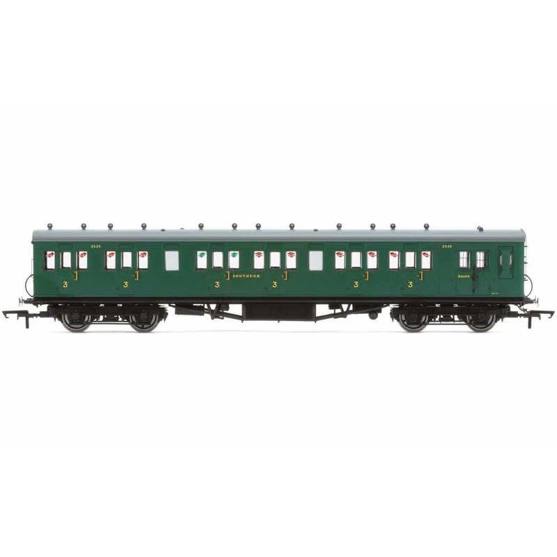 Hornby R4793 SR  58' Maunsell Rebuilt (Ex-LSWR 48')  Six Compartment Brake Third  2628 - Era 3