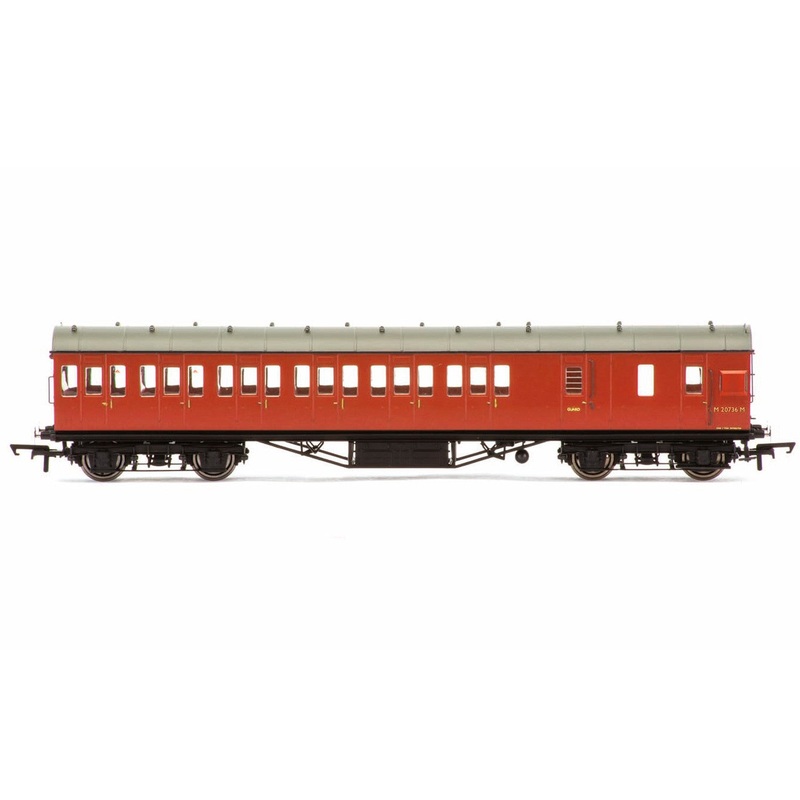 Hornby R4801 BR  57' Stanier Non-Corridor Brake Third  M20736M - Era 4