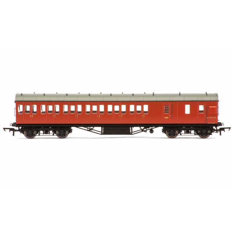 Hornby R4801A BR  57' Stanier Non-Corridor Brake Third  M20737M - Era 4