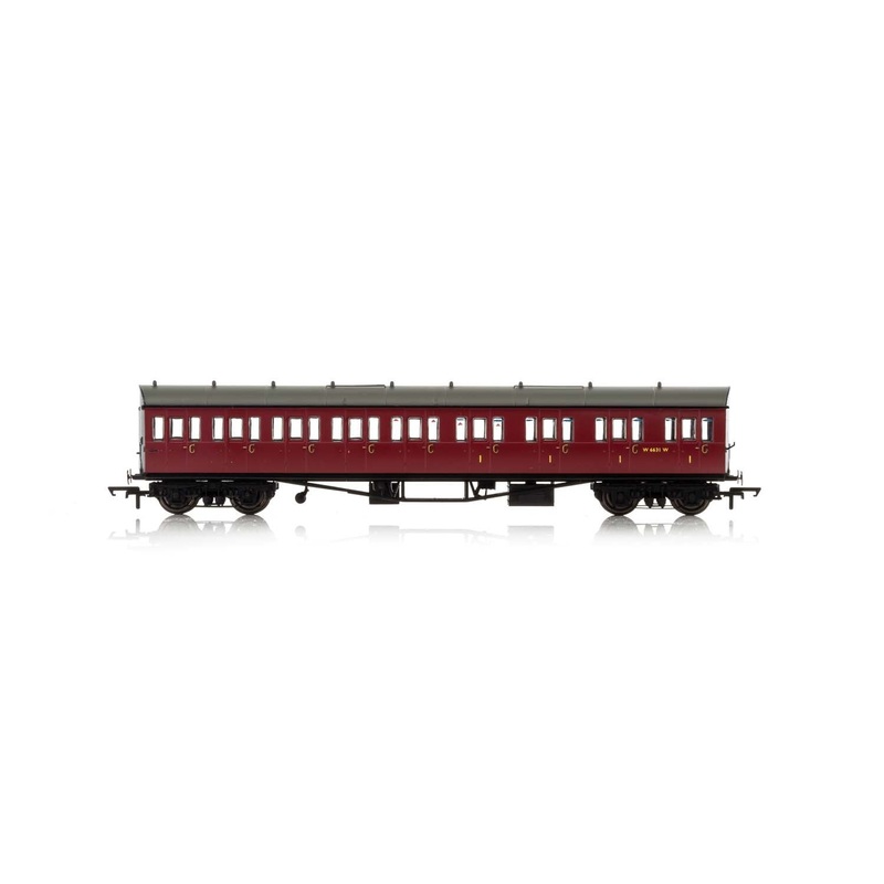 Hornby R4879A BR  Collett 57' Bow Ended E131 Nine Compartment Composite (Right Hand)  W6242W - Era 4