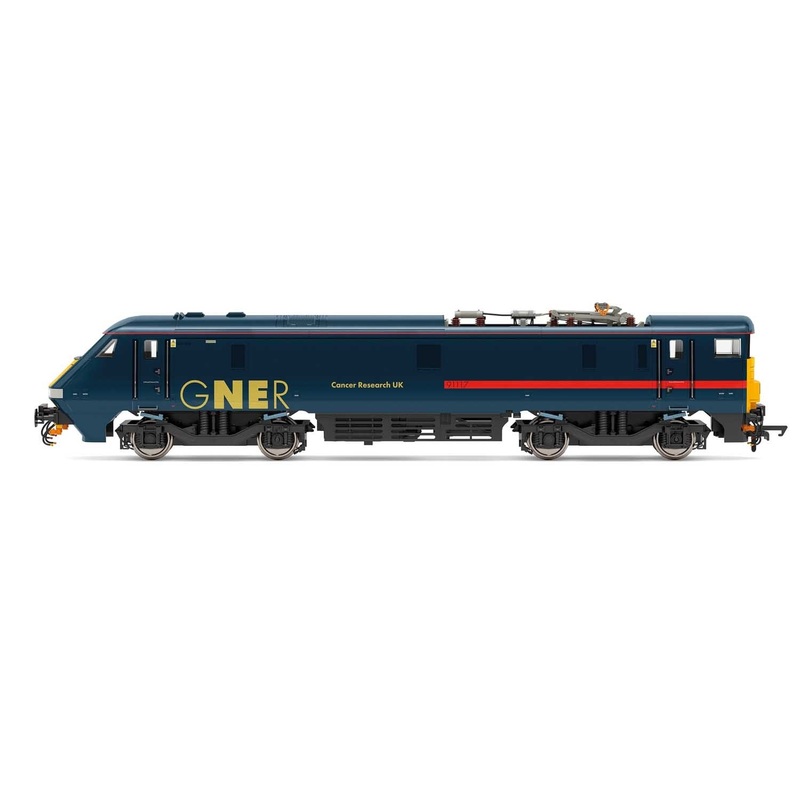 Hornby R3893 GNER  Class 91  Bo-Bo  91117  Cancer Research UK  - Era 10