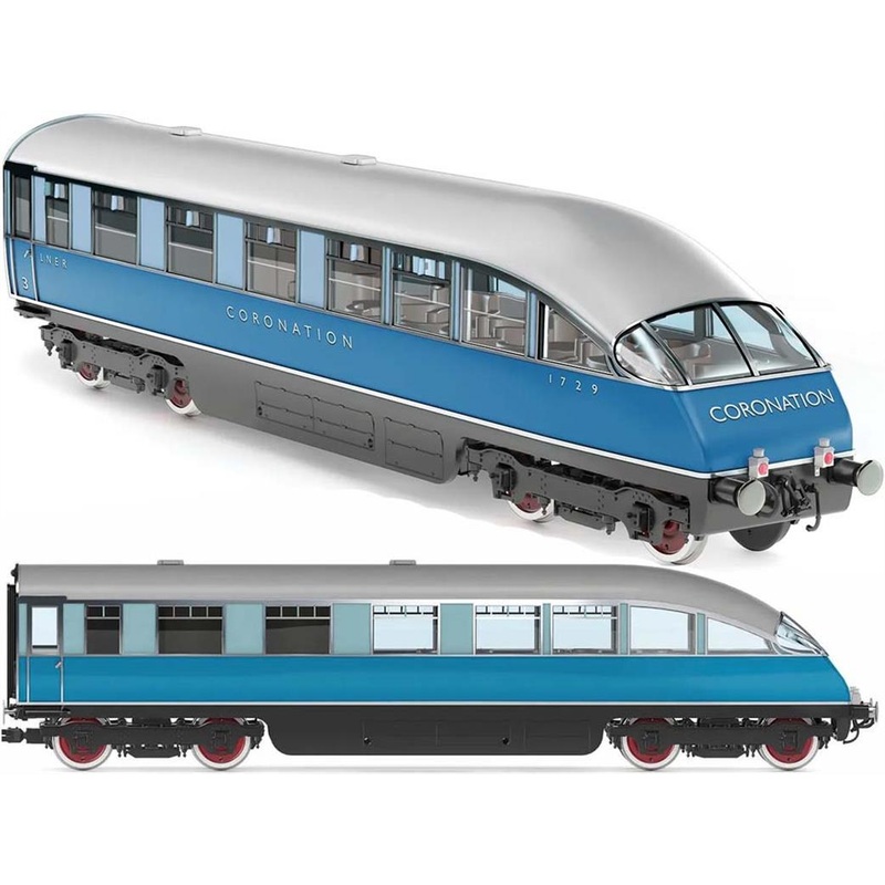 Hornby R40227 LNER, Coronation Observation Car, 1719 - Era 3
