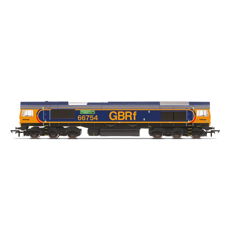 HORNBY R30353TXS GBRf, Class 66, Co-Co, 66754 'Northampton Saints' - Era 11 (Sound Fitted)
