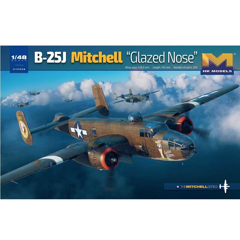 HK MODELS 01F008 B-25J MITCHELL GLAZED NOSE  1:48 SCALE