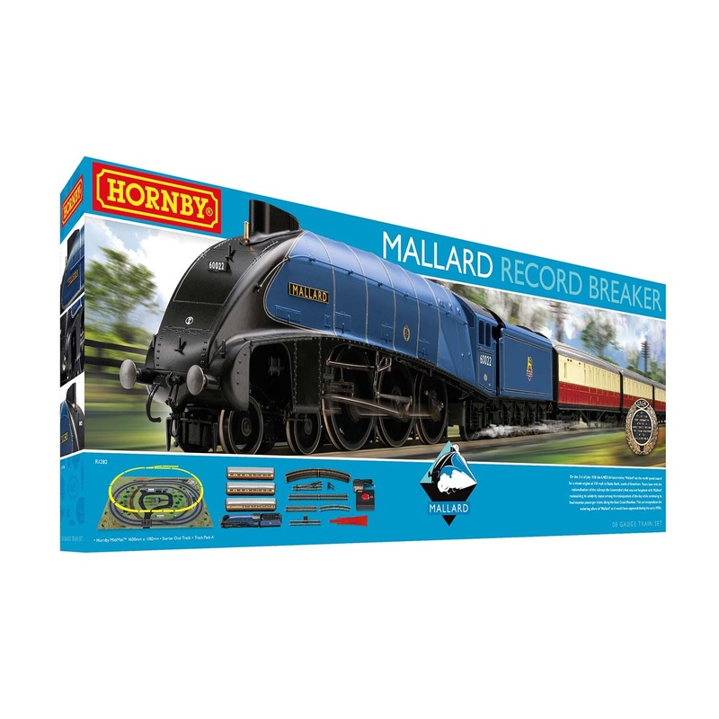 HORNBY R1282M Mallard Record Breaker Train Set - Era 3