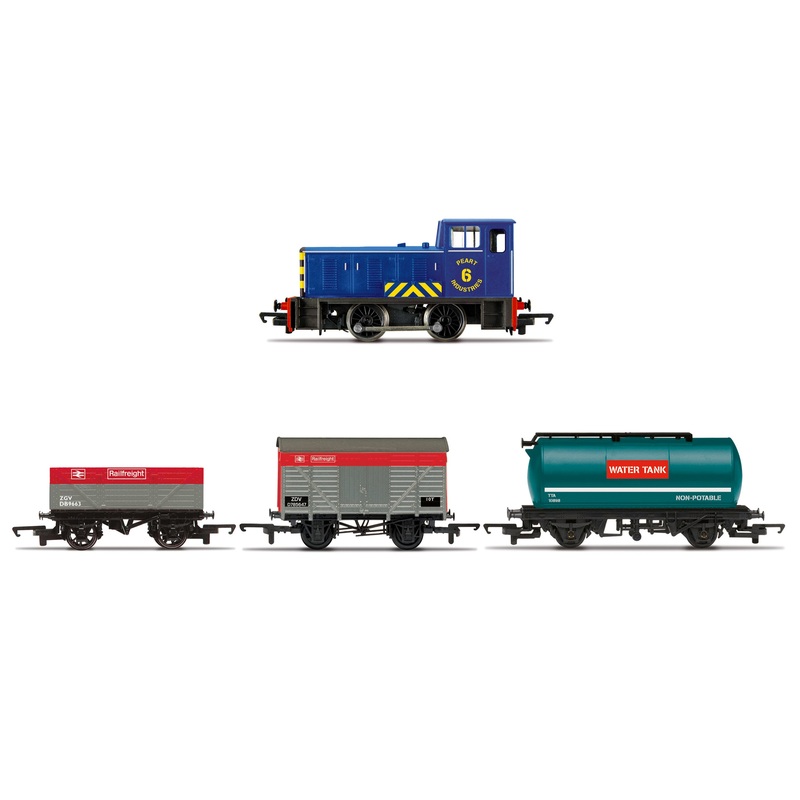 Hornby R30036 Railroad Steam Locomotives Diesel Freight Train Pack