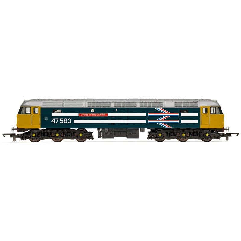 Hornby R30040TTS Railroad Diesel Locomotives BR  Class 47  Co-Co  47583 County of Hertfordshire - Era 7