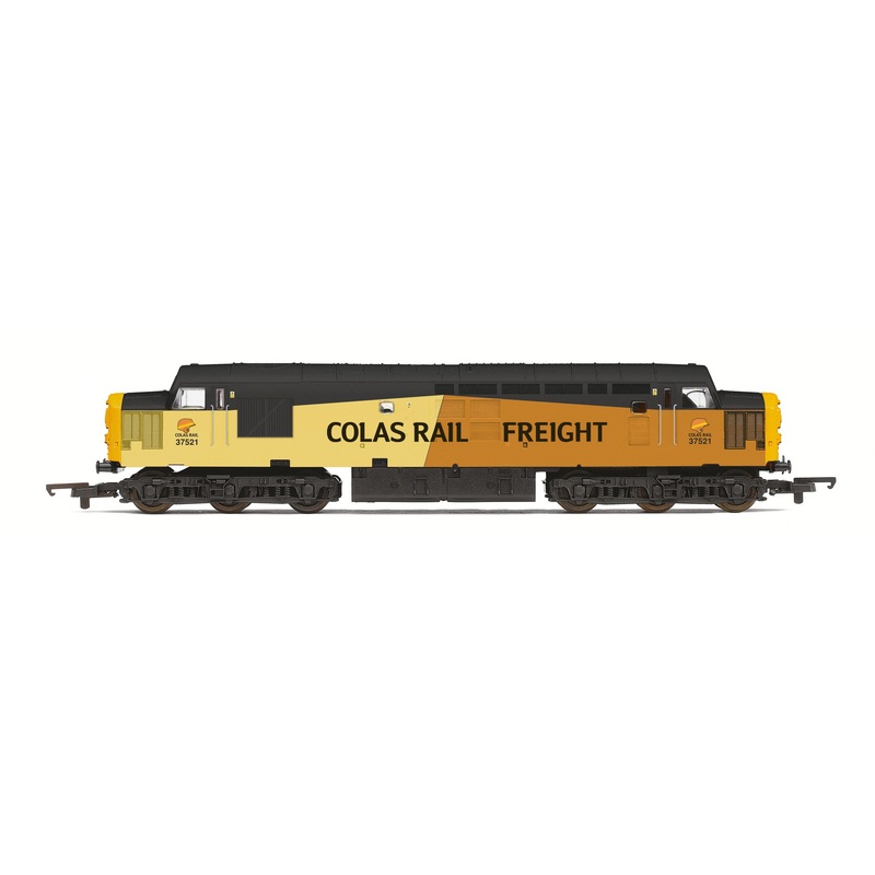Hornby R30041TTS Railroad Diesel Locomotives Colas Rail  Class 37   Co-Co  37521  - Era 11