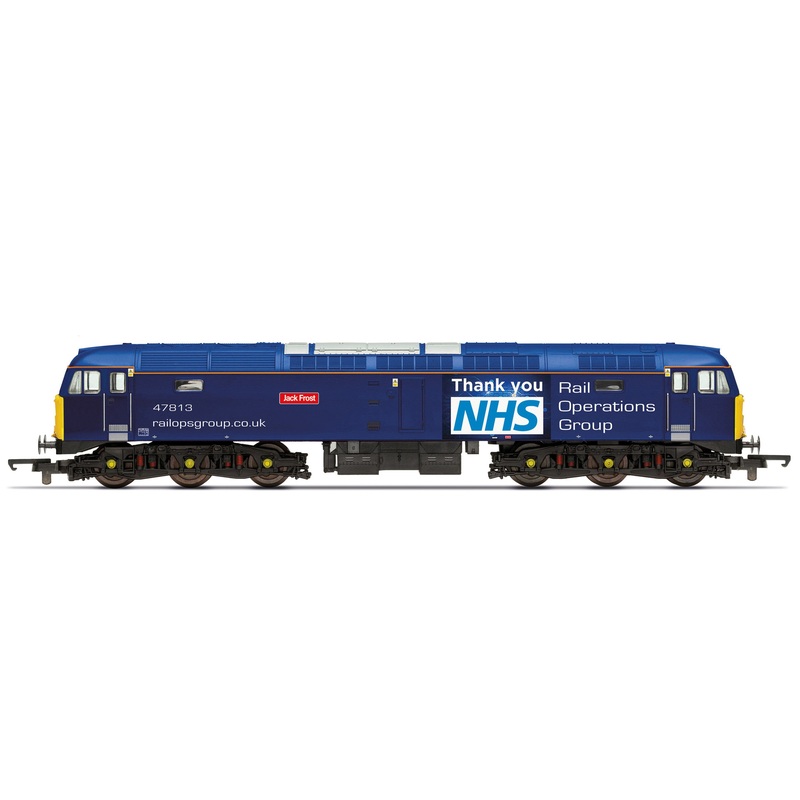 Hornby R30042TTS Railroad Diesel Locomotives ROG  Class 47  Co-Co  47813 Jack Frost - Era 11
