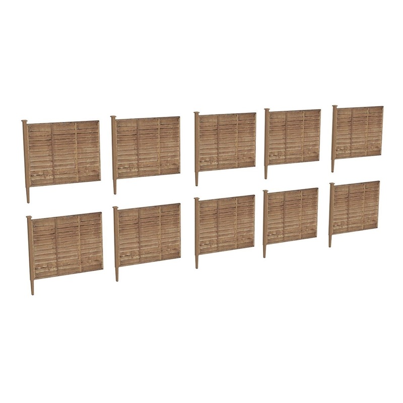 GRAHAM FARISH SCENECRAFT 42-0505 6FT GARDEN FENCING X 10 N GAUGE