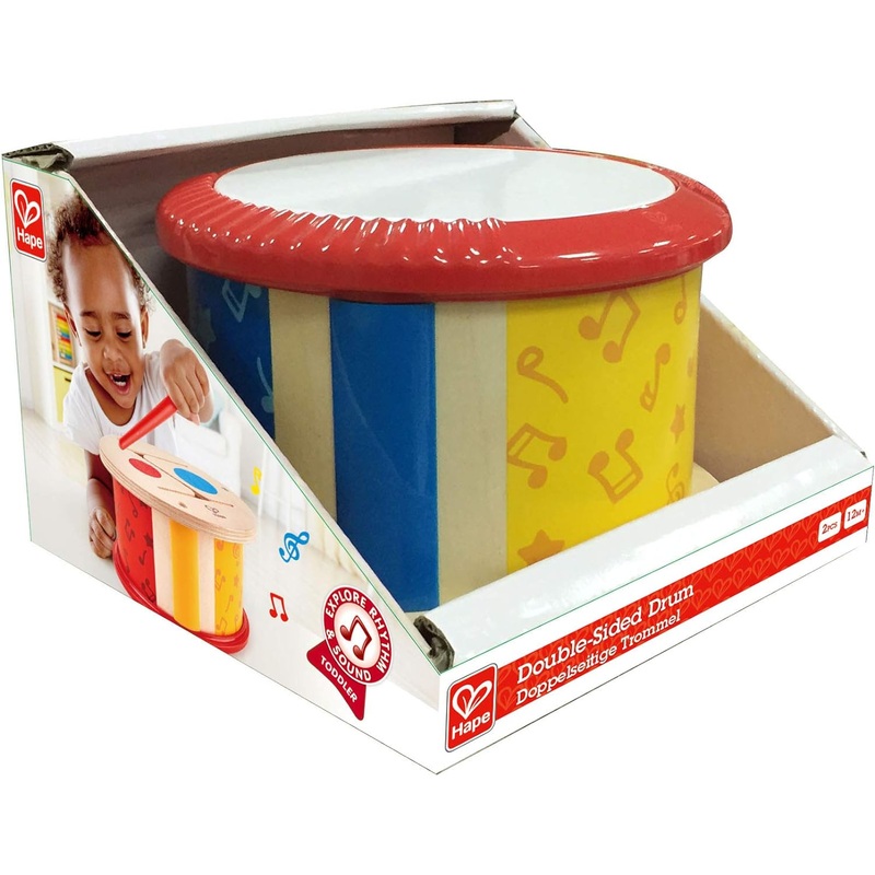 HAPE E0608 WOODEN DOUBLE SIDED DRUM