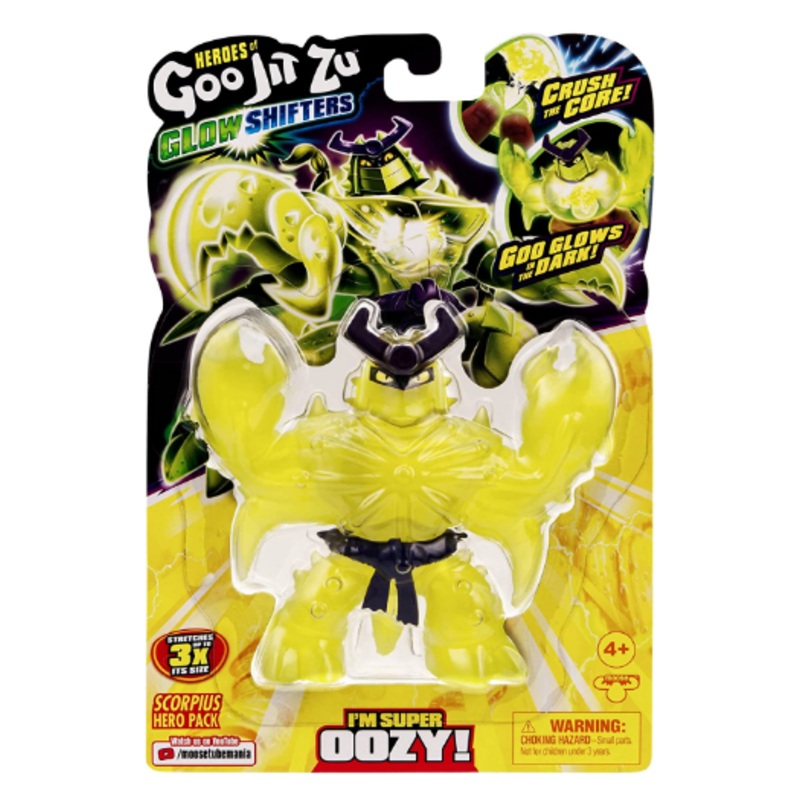 HEROES OF GOO JIT ZU 42505 GLOW SHIFTERS SCORPIUS OOZY HERO PACK