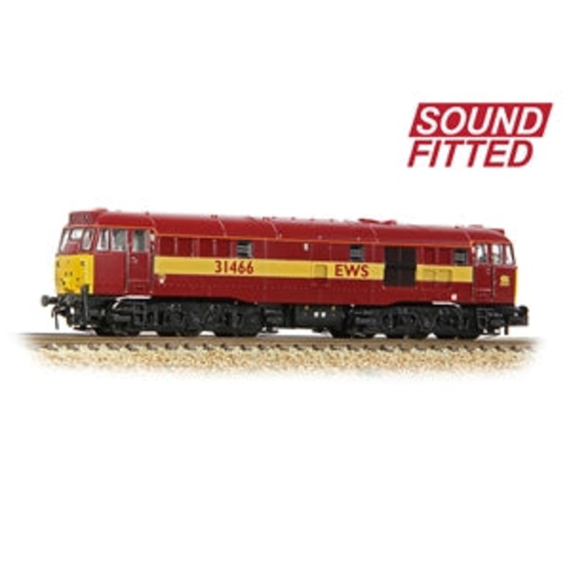 GRAHAM FARISH 371-137SDSF  Class 31/4 Refurbished 31466 EWS  N GAUGE LOCO SOUND FITTED