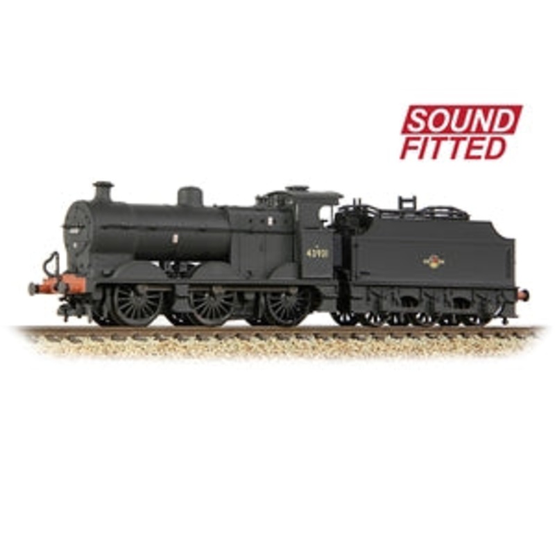GRAHAM FARISH 372-065SF  MR 3835 4F with Fowler Tender 43931 BR Black (Late Crest) [W]  N GAUGE LOCO  SOUND FITTED