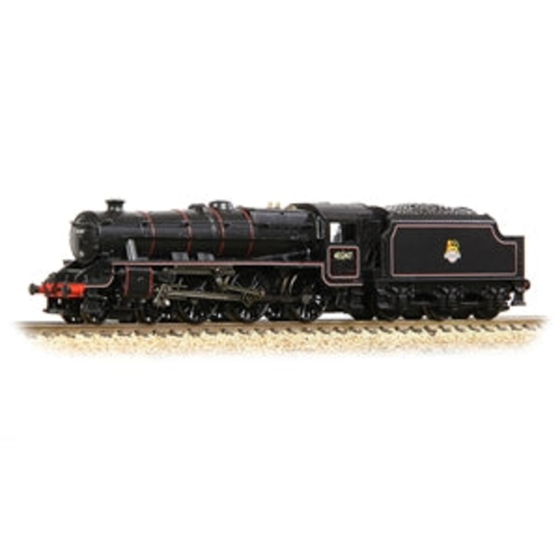 GRAHAM FARISH 372-136B   LMS 5MT 'Black 5' with Welded Tender 45247 BR Lined Black (Early Emb.) N GAUGE LOCO