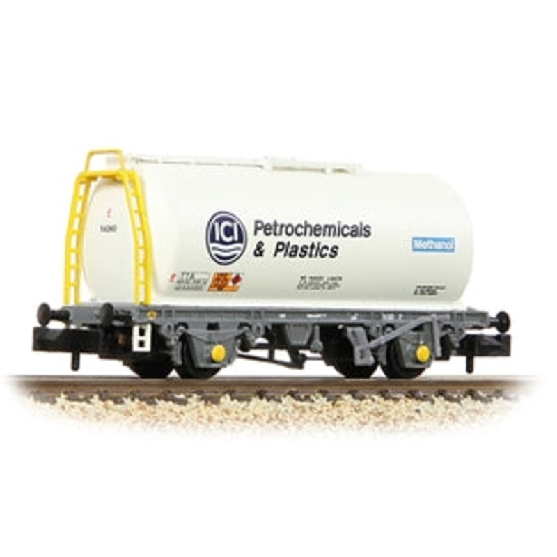 GRAHAM FARISH 373-789A  BR 45T TTA Tank Wagon 'ICI Petrochemicals' White N SCALE