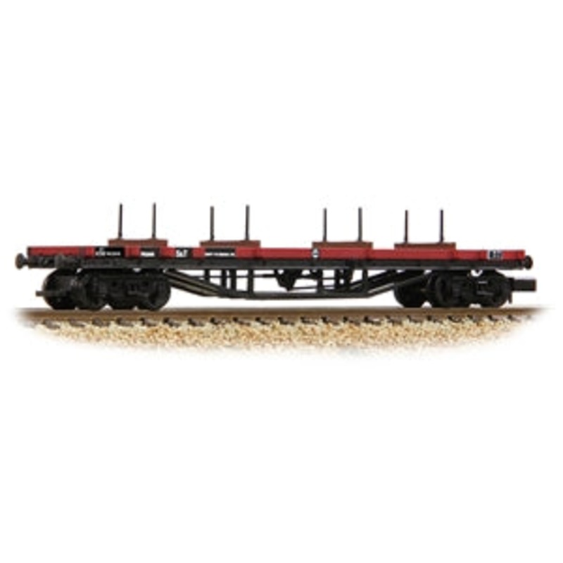 GRAHAM FARISH 373-925D 30T 'Prawn' Bogie Bolster BR Gulf Red [WL]  N GAUGE