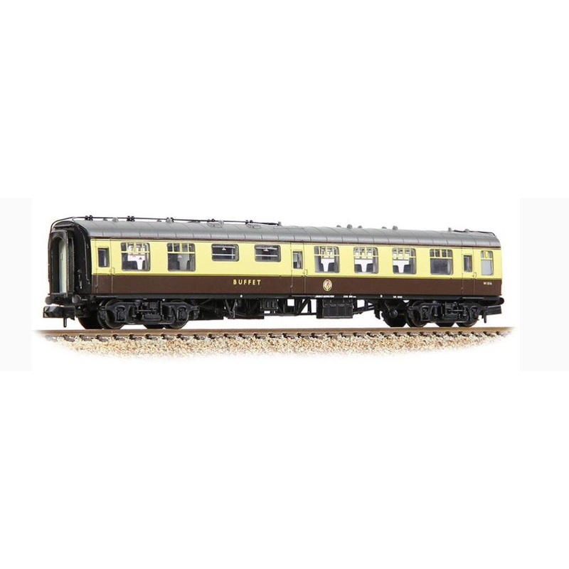 GRAHAM FARISH 374-109B Mk1 RMB Restaurant Miniature Buffet BR (WR) Chocolate and Cream (374109B) N GAUGE
