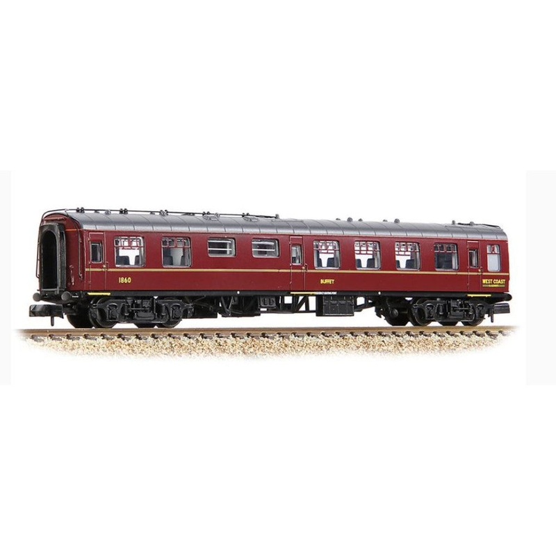 GRAHAM FARISH 374-112 Mk1 RMB Restaurant Miniature Buffet BR WCRC Maroon (374112) N GAUGE