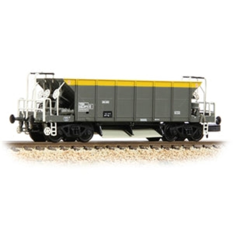 GRAHAM FARISH 377-001C BR YGH 'Sea-Lion' Bogie Hopper Wagon BR Engineers Grey & Yellow  N GAUGE