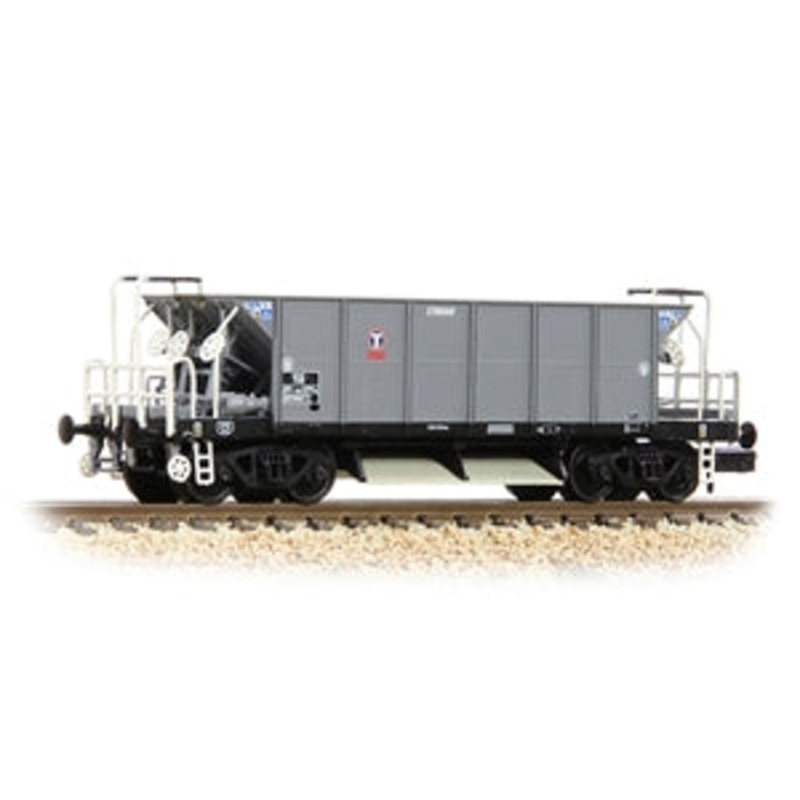 GRAHAM FARISH 377-006 BR YGB 'Stingray' Bogie Hopper Wagon Transrail Grey  N GAUGE