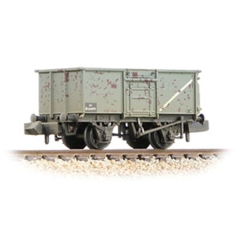 GRAHAM FARISH 377-227F BR 16T Steel Mineral Wagon with Top Flap Doors BR Grey [W] N GAUGE