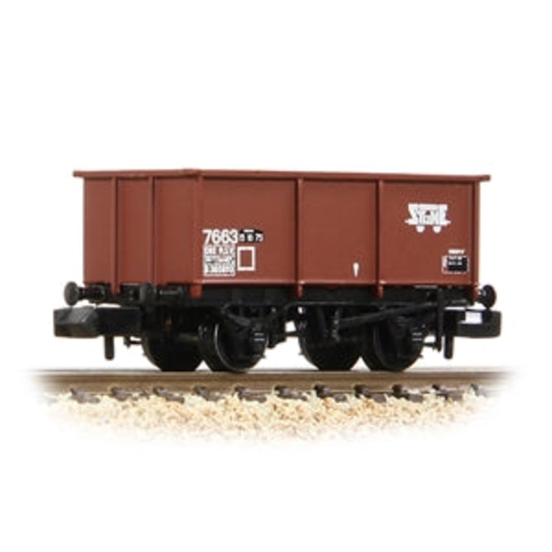 GRAHAM FARISH 377-278A BR 27T Steel Tippler Wagon BR Bauxite (TOPS) [WL] N GAUGE