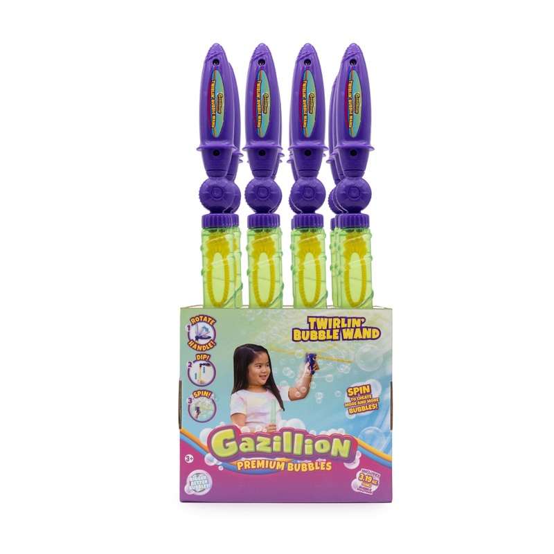 GAZILLION BUBBLES 36749 TWIRLIN BUBBLE WAND