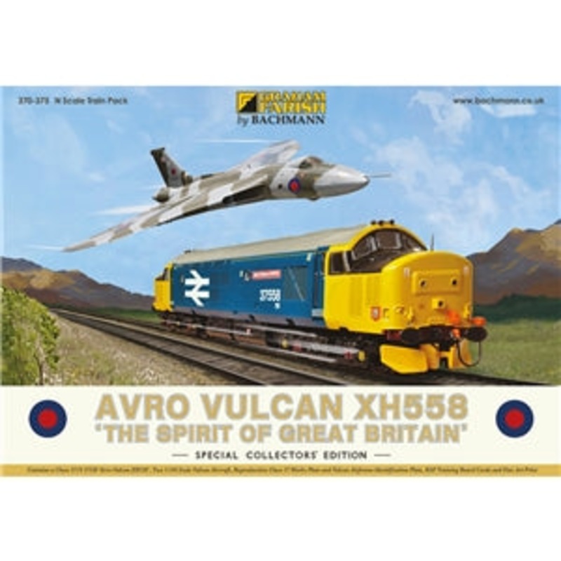 GRAHAM FARISH  370-375 TRAIN PACK AVRO VULCAN XH558 THE SPRIT OF GREAT BRITAIN N SCALE
