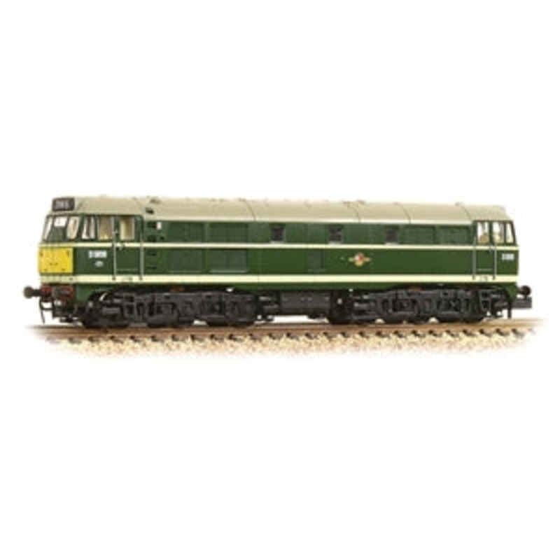 GRAHAM FARISH 371-111A CLASS 31/1 D5616 BR GREEN SMALL YELLOW PANELS