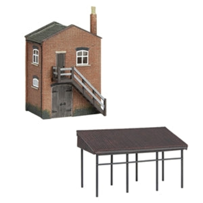 GRAHAM FARISH  SCENECRAFT 42-0088 INDUSTRIAL STORE AND CANOPY