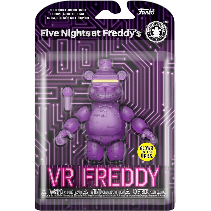 FIVE NIGHTS AT FREDDYS 59681 VR FREDDY GLOW IN THE DARK FIGURE