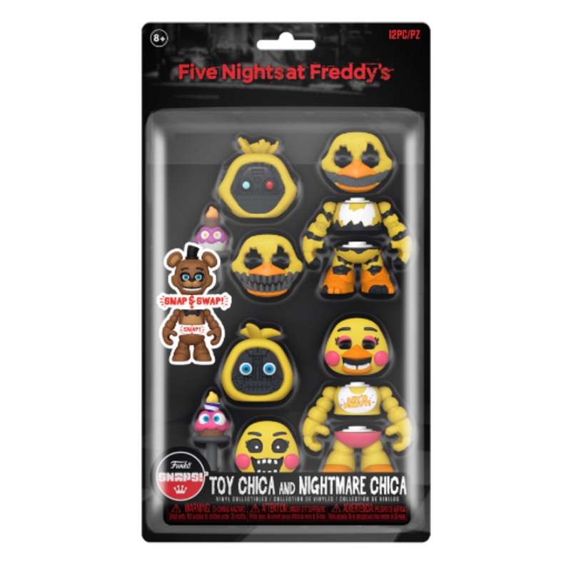 FIVE NIGHTS AT FREDDYS 67694 FUNKO SNAPS 2 PACK (TOY CHICA & NIGHTMARE CHICA)