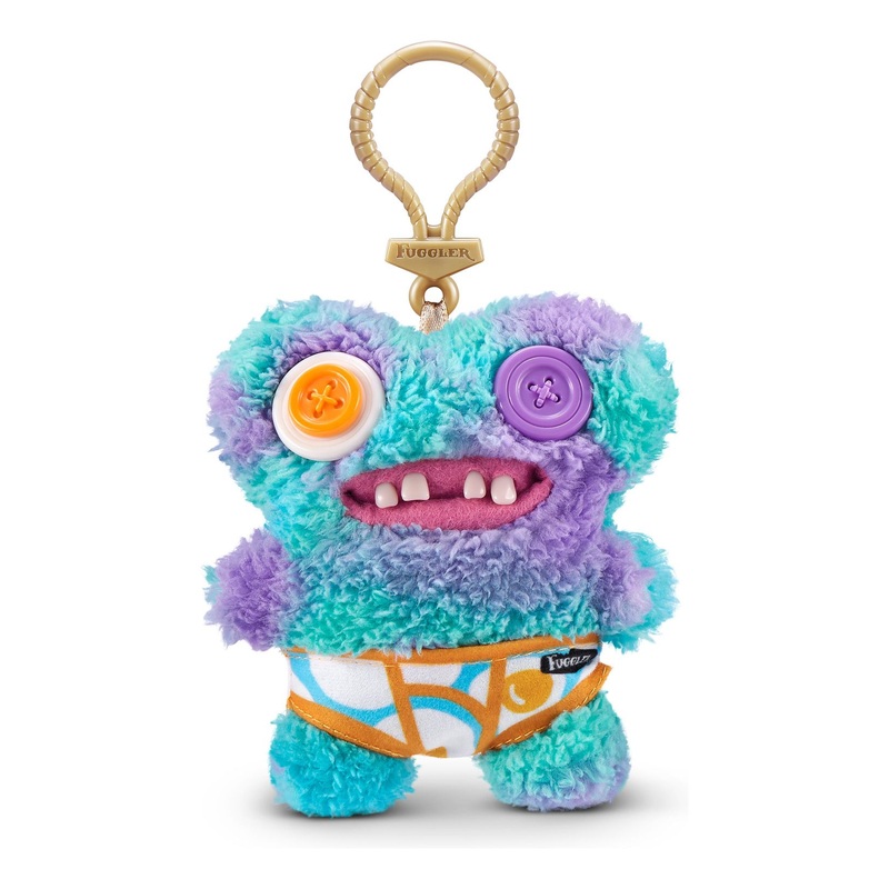 FUGGLER 15705G GAPTOOTH MCGOO BLUE MULTI COLOURED KEYRING