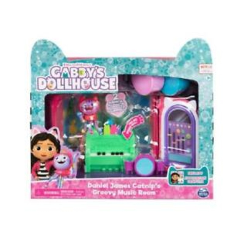 GABBYS DOLLHOUSE 20133094 GROOVY MUSIC ROOM WITH DANIEL JAMES CATNIP